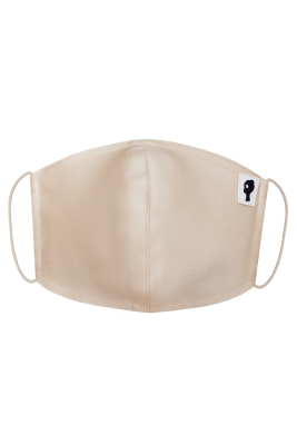 Маска защитная для лица, декоративная (бежевая)