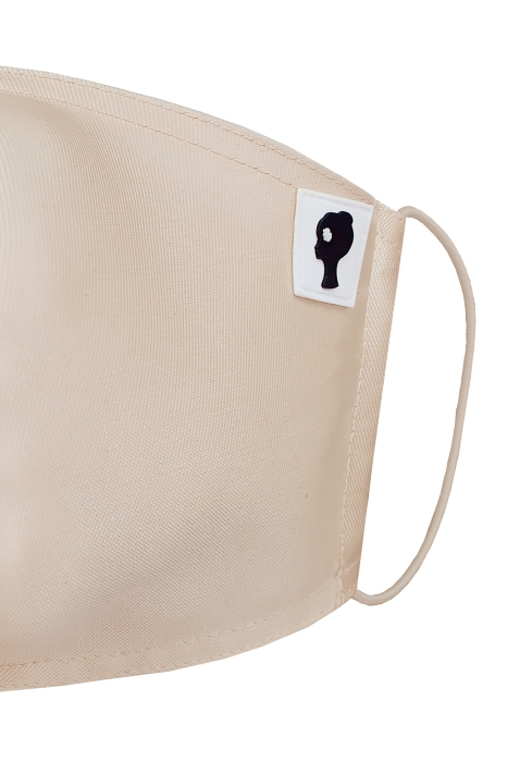 Маска защитная для лица, декоративная (бежевая)
