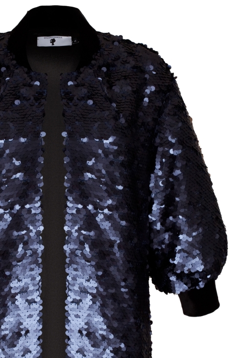 Кафтан "Рубен" синий, пайетки