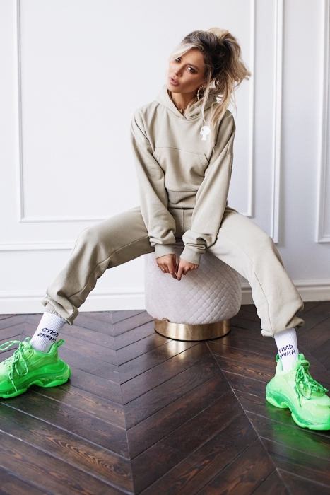 Брюки спортивные "Мэриан" оливковые