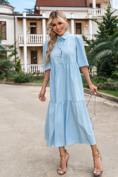 Платье "Генри" голубое