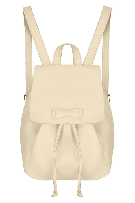 Рюкзак бежевый кожа