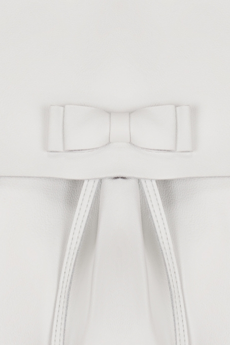 Рюкзак белый кожа