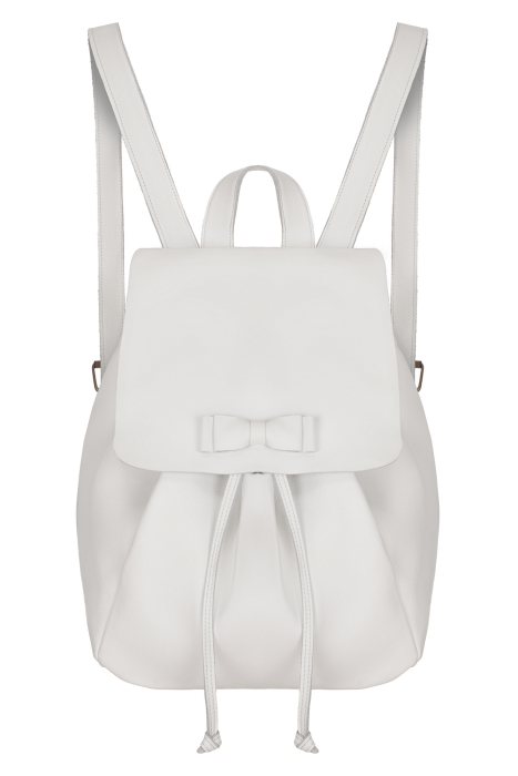 Рюкзак белый кожа