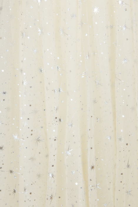 Юбка "Идлен" молочная с серебряными звездами, люрекс