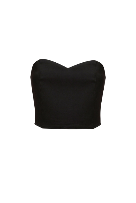 Топ - корсет "Альта" черный, на молнии