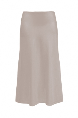 Юбка "атлас" эко-шелк плотный, нюдовая (длина 80 см)