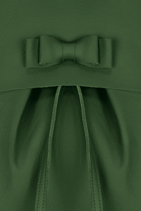 Рюкзак зеленый кожа