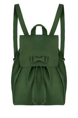 Рюкзак зеленый кожа