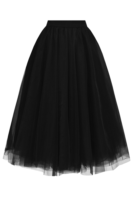 Юбка - пачка "Ирис" черная, фатин, пышная (80 см)