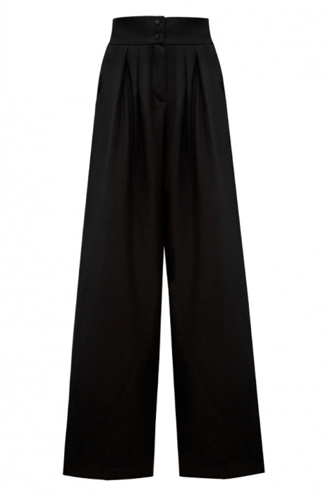 Брюки "Лорайн" черные, палаццо