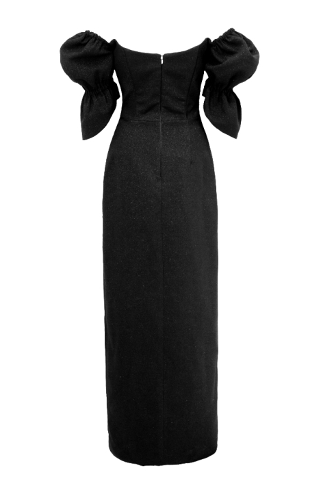 Платье "Эльзи" черное, с люрексом