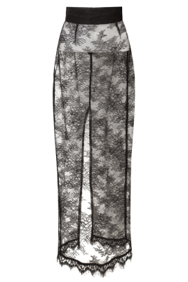 Юбка "Кенли" черная, кружево "Шантильи"