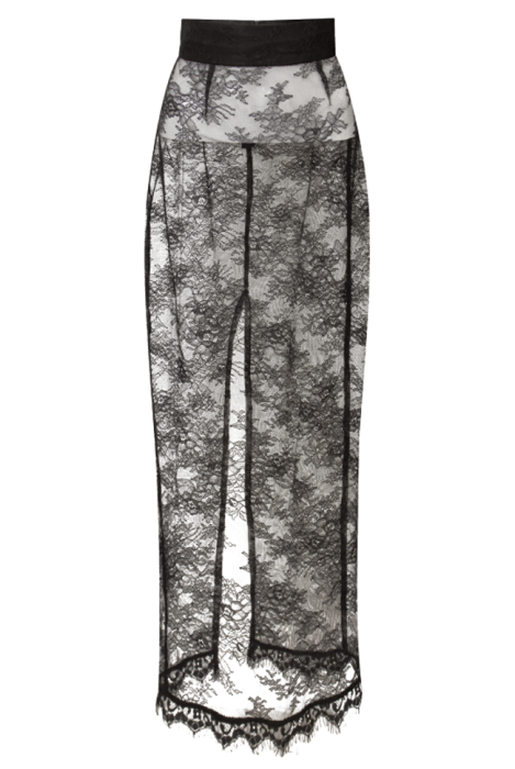 Юбка "Кенли" черная, кружево "Шантильи"