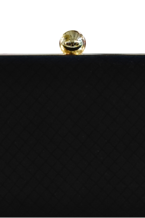 Клатч (10/18) прямоугольный чёрный бархат