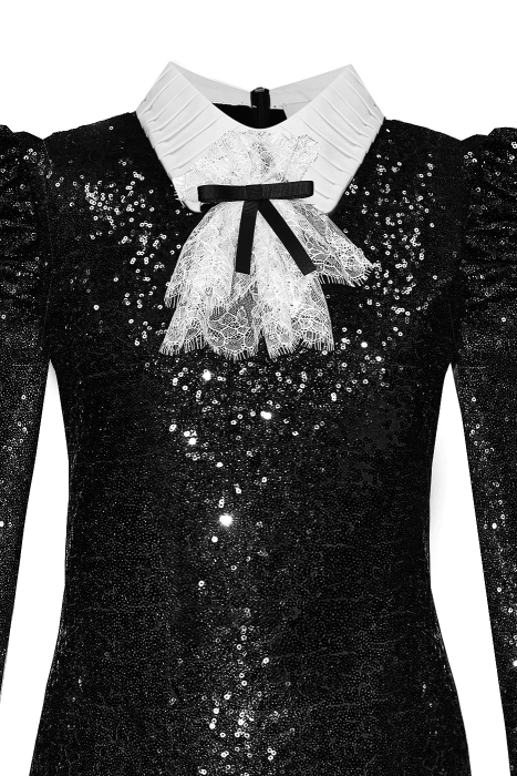 Платье "Тони " черное, пайетки