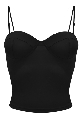 Топ - корсет "стрейч" черный