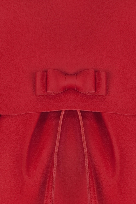 Рюкзак красный кожа