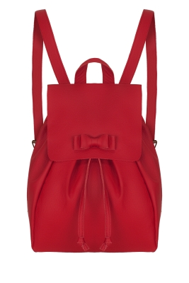 Рюкзак красный кожа