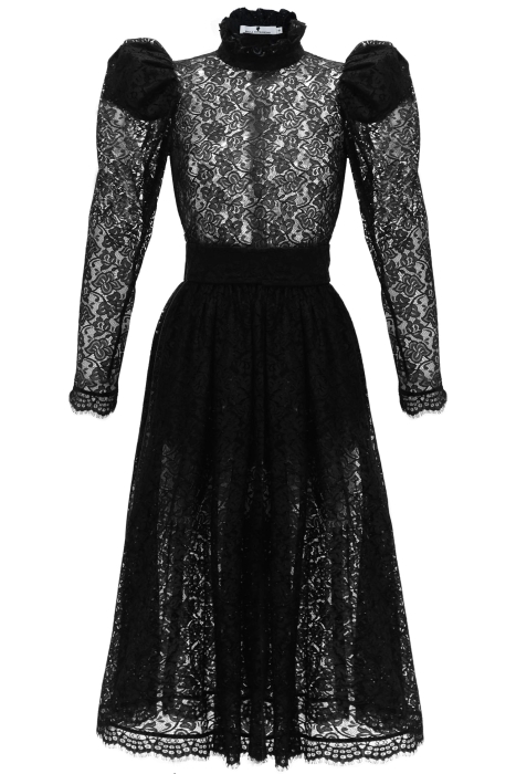 Платье "Джетта" черное, кружево, миди