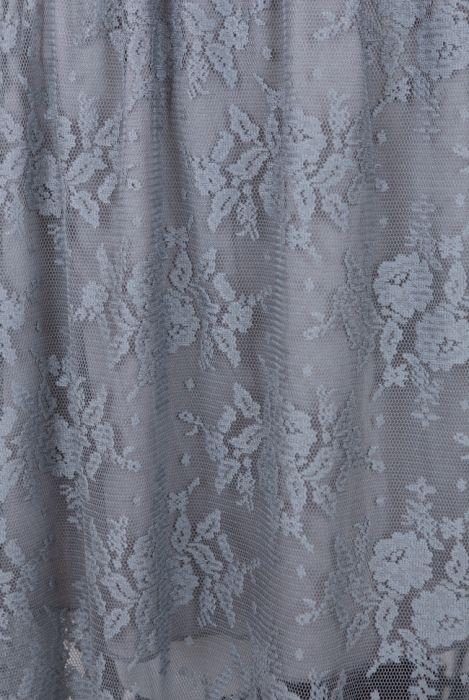 Юбка "Мэлоу" серая, кружево, с воланом (100 см)