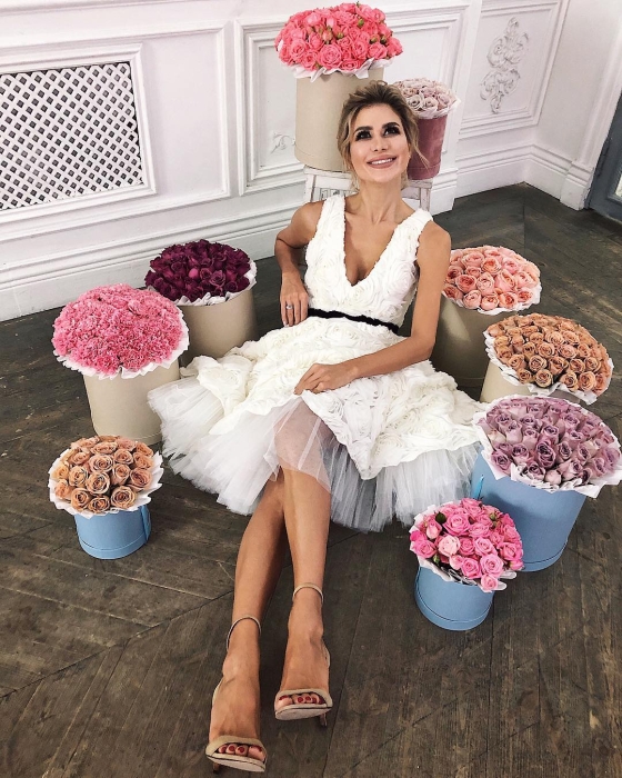 Платье "Ассоль" миди, молочное