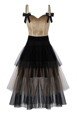 Платье "Рошем"нюдовое