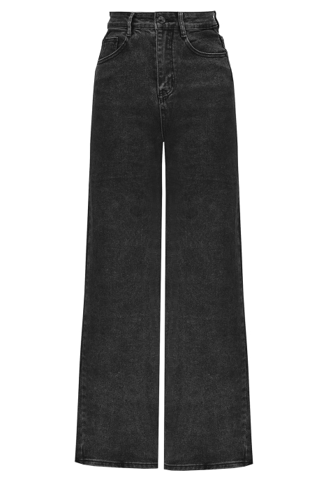 Джинсы 'Амстердам" темно-серый графит, стиль "трубы", стрейч, высокая талия