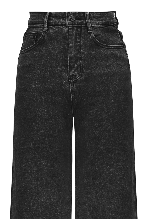 Джинсы 'Амстердам" темно-серый графит, стиль "трубы", стрейч, высокая талия