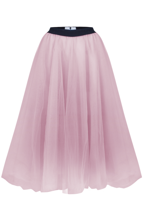 Юбка - пачка "Ирис" пудровая (нежно-розовая), фатин, пышная (80 см)