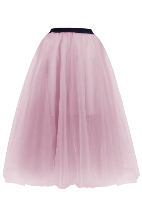 Юбка - пачка "Ирис" пудровая (нежно-розовая), фатин, пышная (80 см)