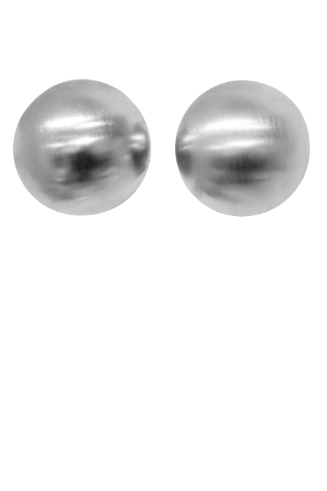 Серьги "Сфера" графит, d=34 мм