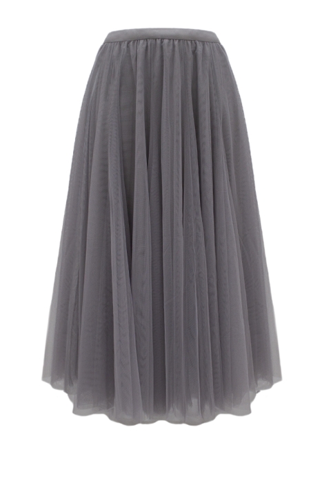 Юбка - пачка "Идлен" серая, фатин (85 см), пышная