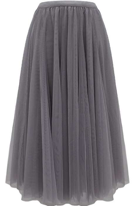 Юбка - пачка "Идлен" серая, фатин (85 см), пышная