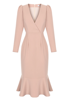 Платье "Трамп" нюдовое