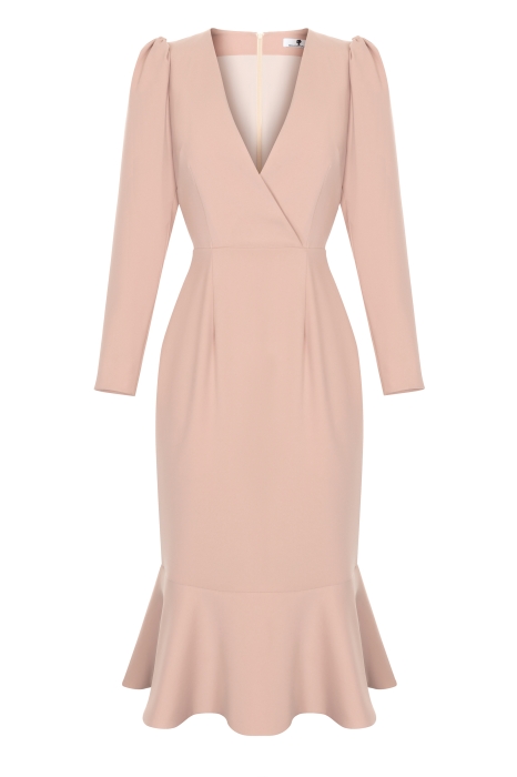 Платье "Трамп" нюдовое