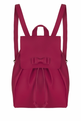 Рюкзак розовый кожа