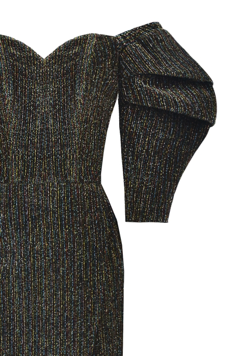 Платье "Эльзи" мультицвет, плиссе 