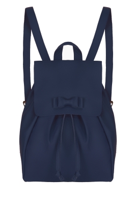 Рюкзак синий кожа