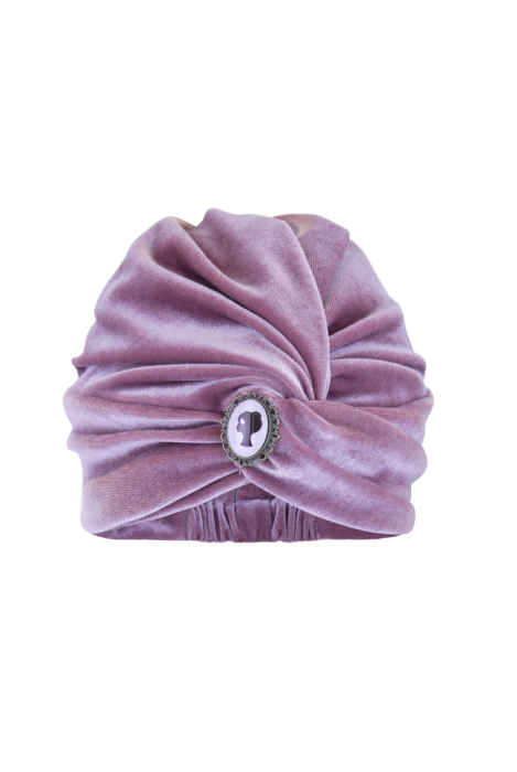 Чалма (тюрбан) "Мэла" пудровая, бархат