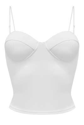 Топ - корсет "стрейч" белый