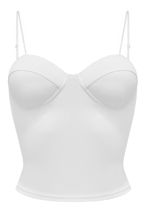 Топ - корсет "стрейч" белый