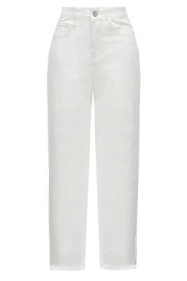 Джинсы "Сиэтл" белые, стрейч, высокая талия