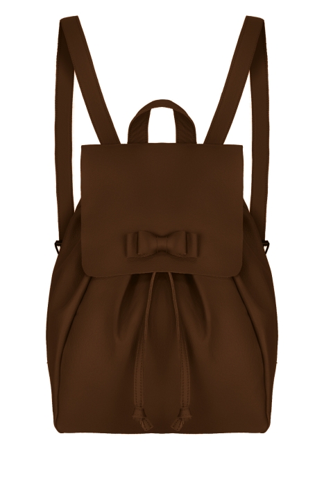 Рюкзак темно-коричневый кожа