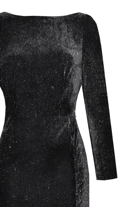 Платье "Джипси", черный бархат, люрекс серебро