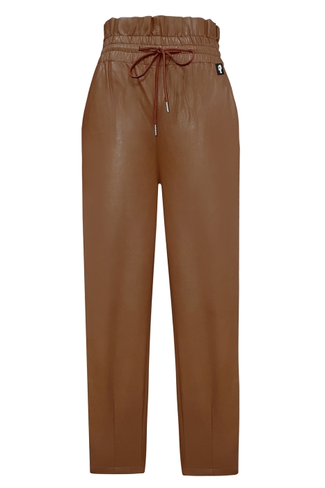 Брюки "Фредерик" бежевые, эко-кожа