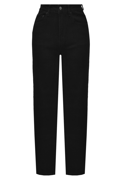 Джинсы "Чикаго" черные, стрейч, зауженные, высокая талия