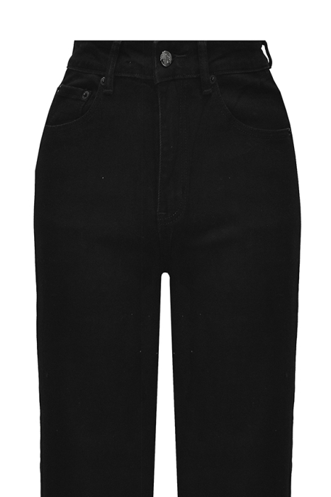 Джинсы "Чикаго" черные, стрейч, зауженные, высокая талия