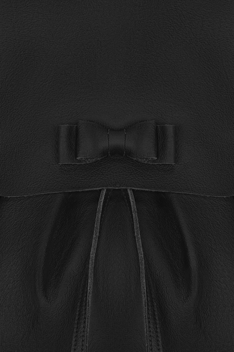 Рюкзак черный кожа