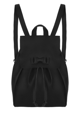 Рюкзак черный кожа